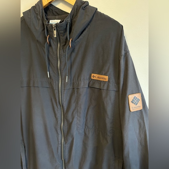 Columbia Sportswear Co Men’s Gray Jacket Coat Windbreaker Hooded Full Zip XXL - Picture 3 of 12